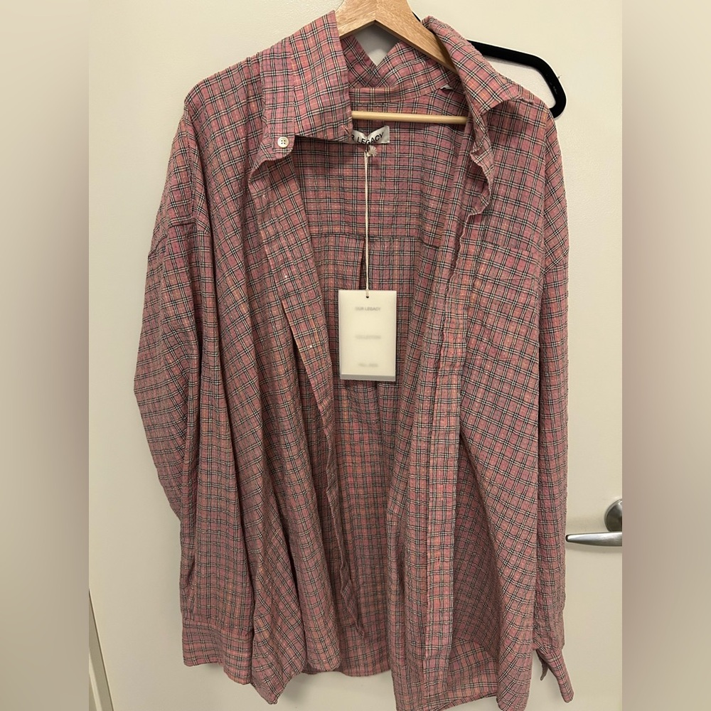 Our Legacy Light Pink Borrowed Shirt
